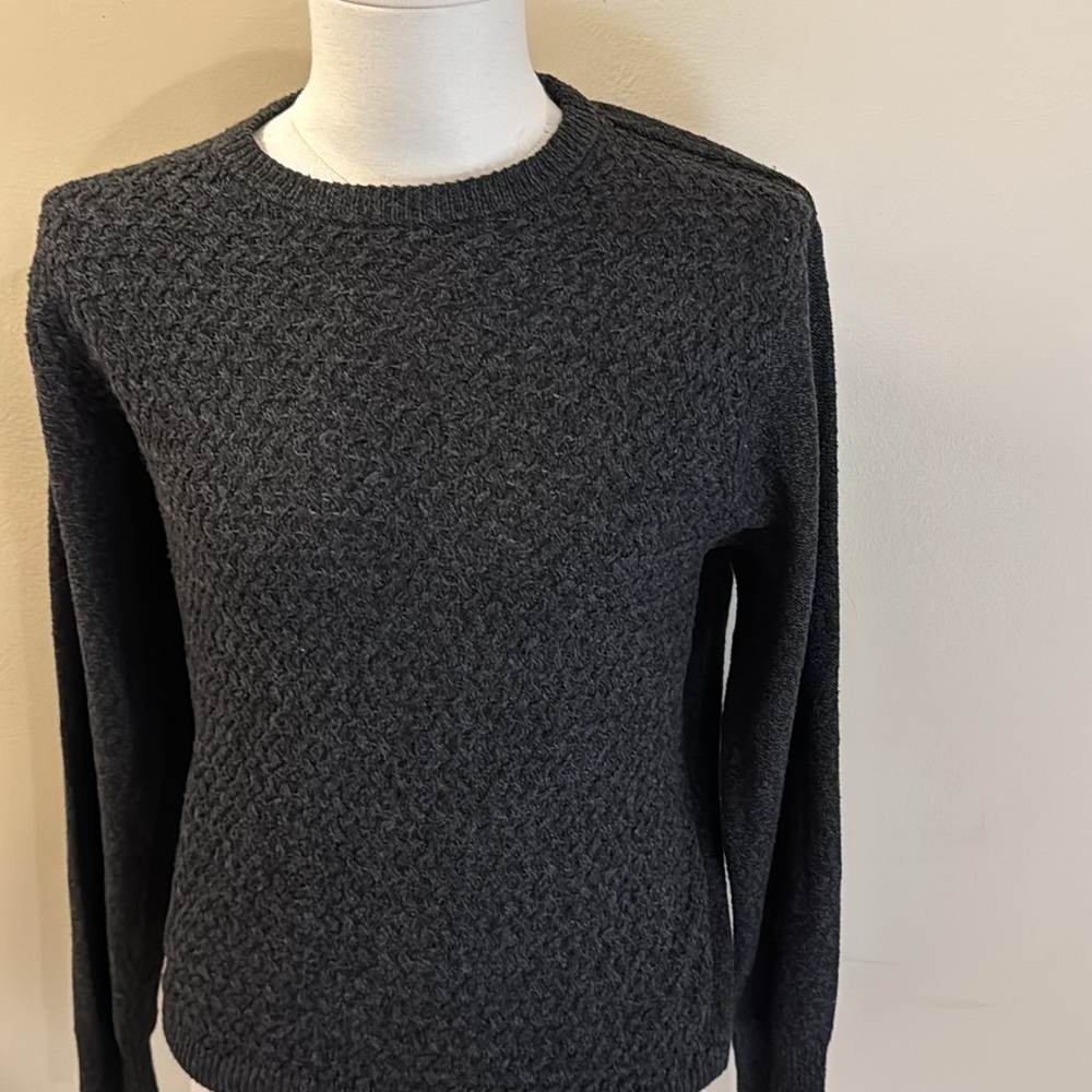 Original Weatherproof Vintage Gray 100% Polyester Sweater Medium Grampacorp